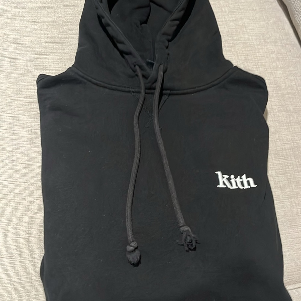 Mens KITH Black Hoodie-Size Med